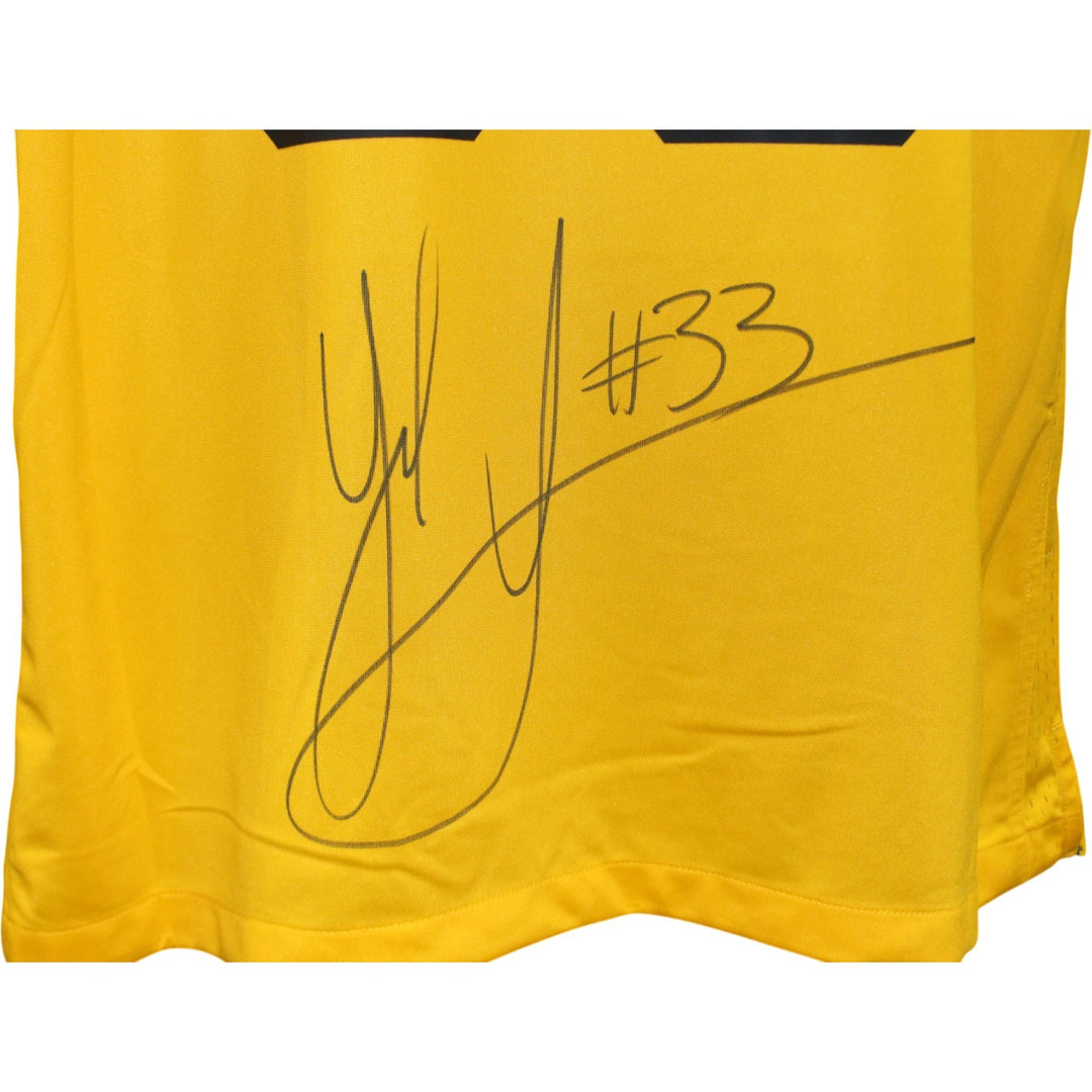 Jack Sawyer Autographed Pittsburgh Steelers Nike Gold XL Jersey Beckett 56957