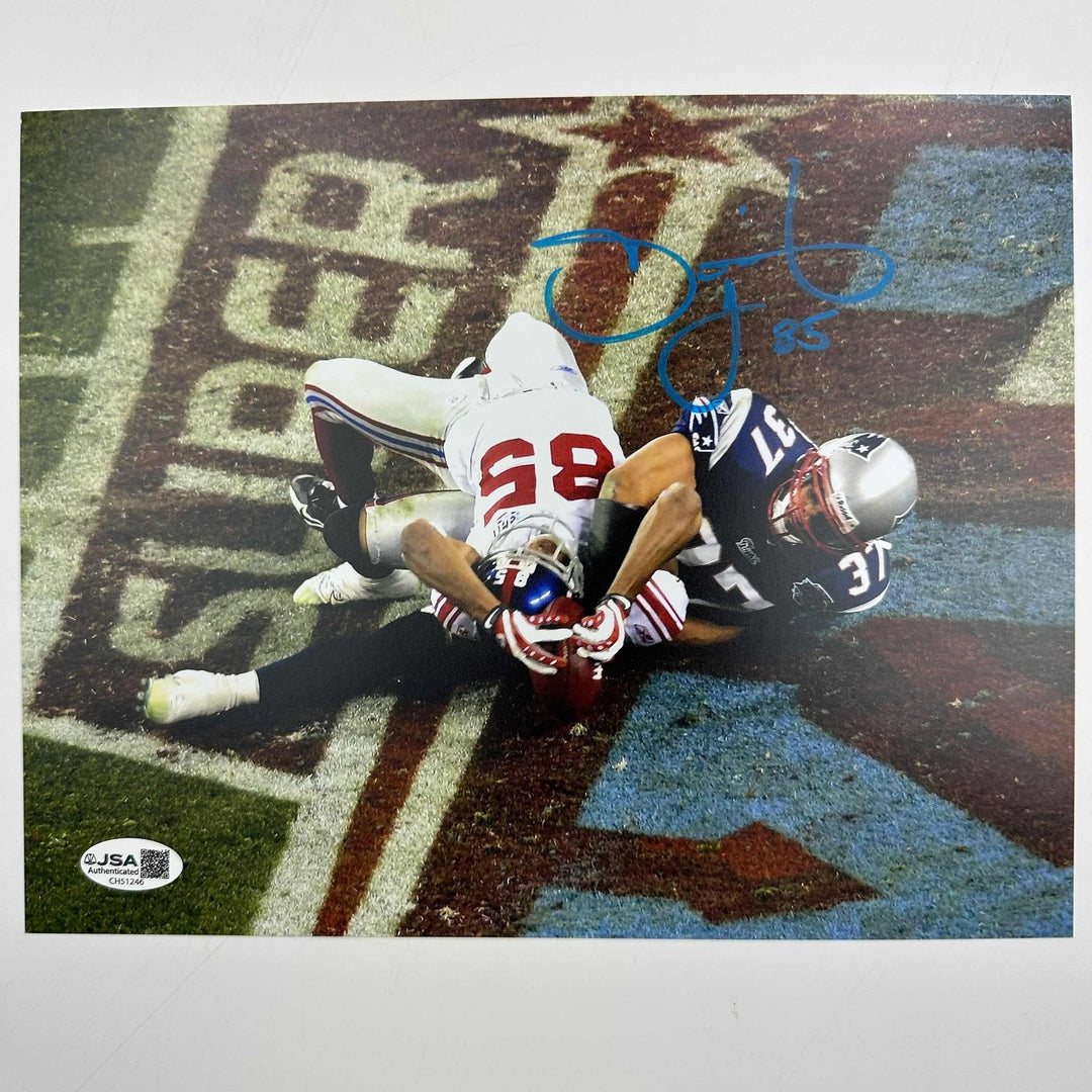 Autographed/Signed David Tyree The Catch Super Bowl XLII 8x10 Photo JSA COA