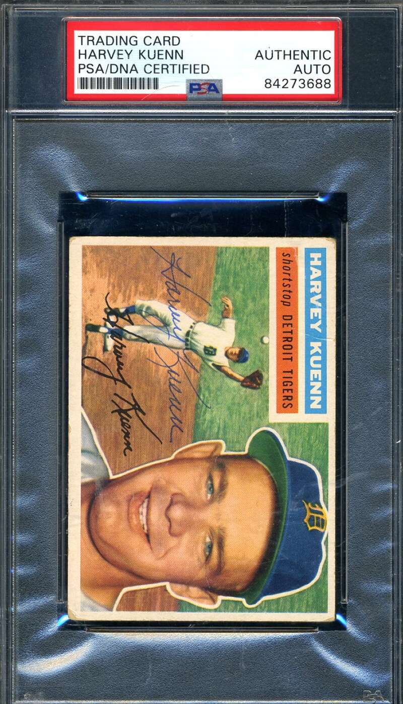 Harvey Kuenn PSA DNA Signed 1956 Topps Autograph
