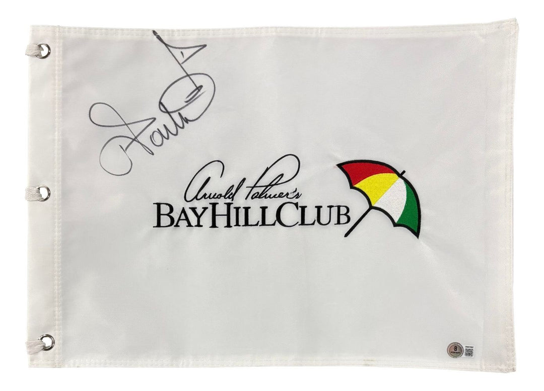 Ian Poulter Signed Arnold Palmer Bay Hill Club Golf Flag BAS
