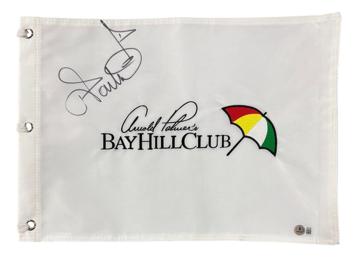 Ian Poulter Signed Arnold Palmer Bay Hill Club Golf Flag BAS