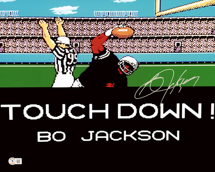 Bo Jackson Signed Framed 16x20 Photo Oakland Raiders NES Tecmo SB BAS Witness