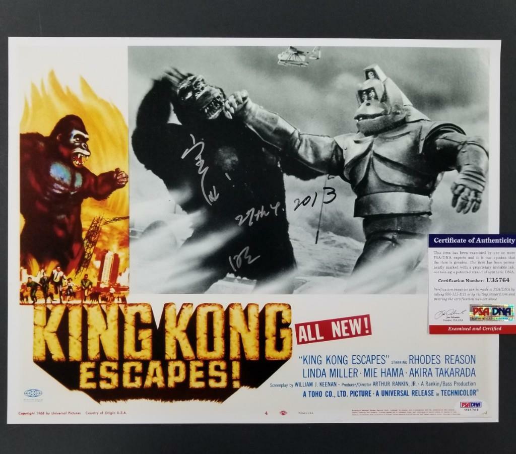Akira Takarada signed King Kong Escapes 11x14 Photo #2 Autograph ~ PSA/DNA COA