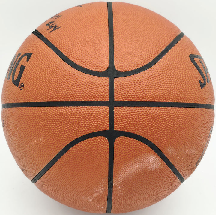 George Gervin Auto Spalding NBA Leather Game Basketball Spurs Iceman 44 Beckett
