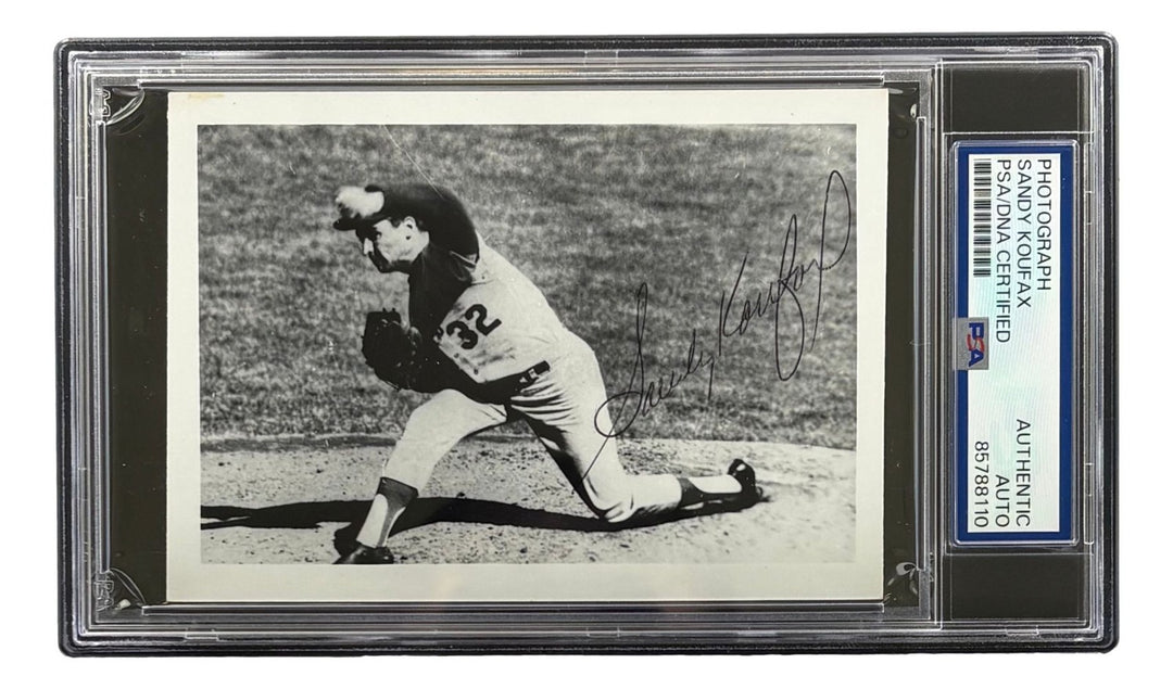 Sandy Koufax Signed 4x6 Brooklyn Dodgers Photo PSA/DNA 85788110