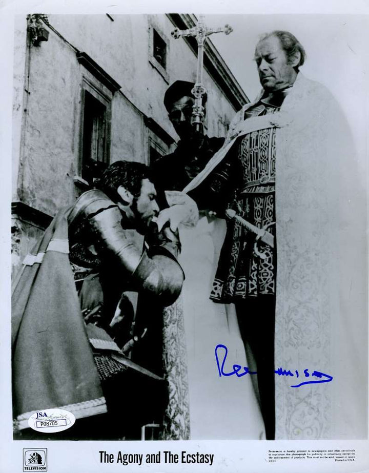 Rex Harrison Jsa Signed 8x10 Photo Agony And The Ecstasy Autograph