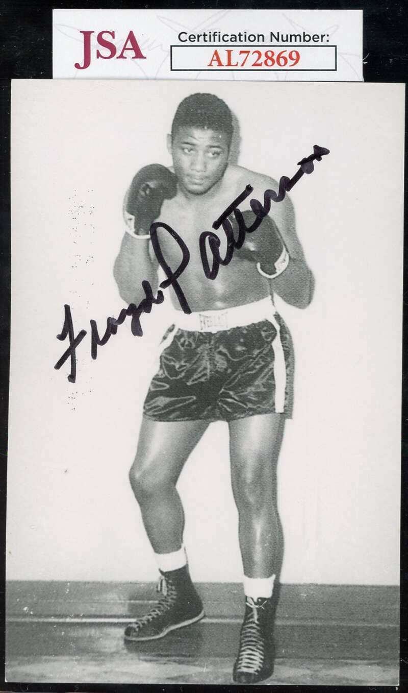 Floyd Patterson JSA Coa Signed Postcard Autograph