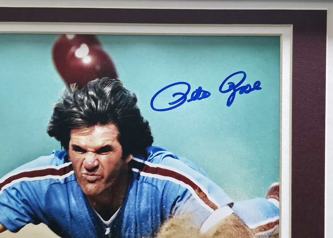 Pete Rose Signed Framed 8x10 Photo Cincinnati Reds PR Holo