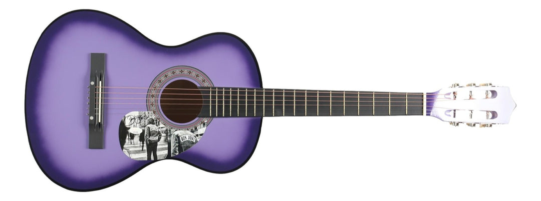 Jon Bon Jovi Signed 38" Purple Acoustic Guitar JSA Hologram