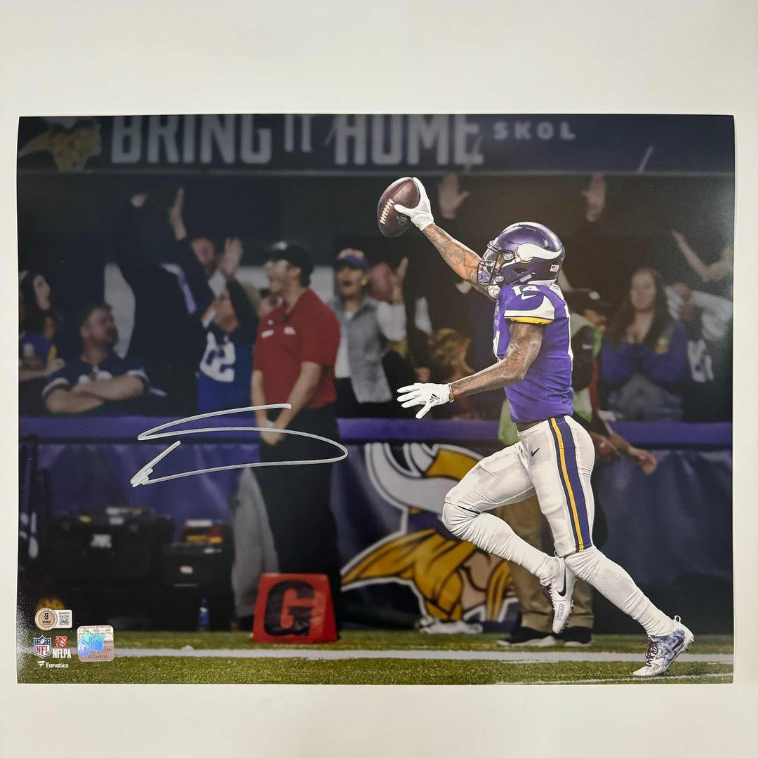 Autographed/Signed Stefon Diggs Minneapolis Miracle 16x20 Photo BAS COA