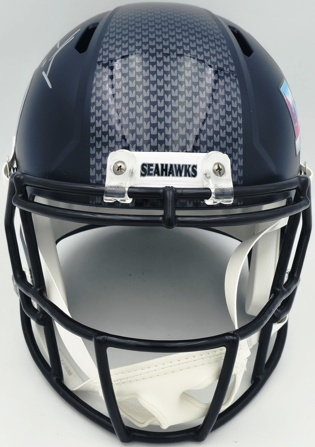 Cooper Kupp Signed Seahawks Blue Full Size SB LX Champions Logo Speed Replica