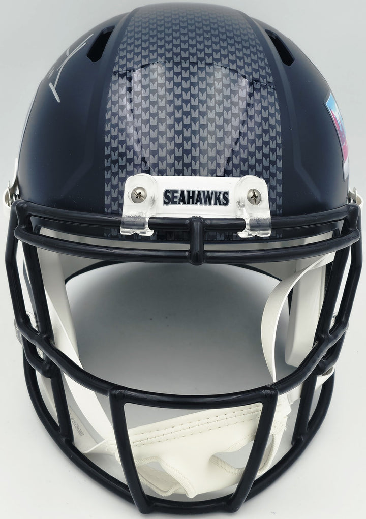 Cooper Kupp Signed Seahawks Blue Full Size SB LX Champions Logo Speed Replica