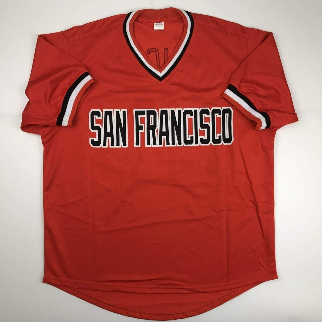 Autographed/Signed Juan Marichal San Francisco Orange Jersey JSA COA