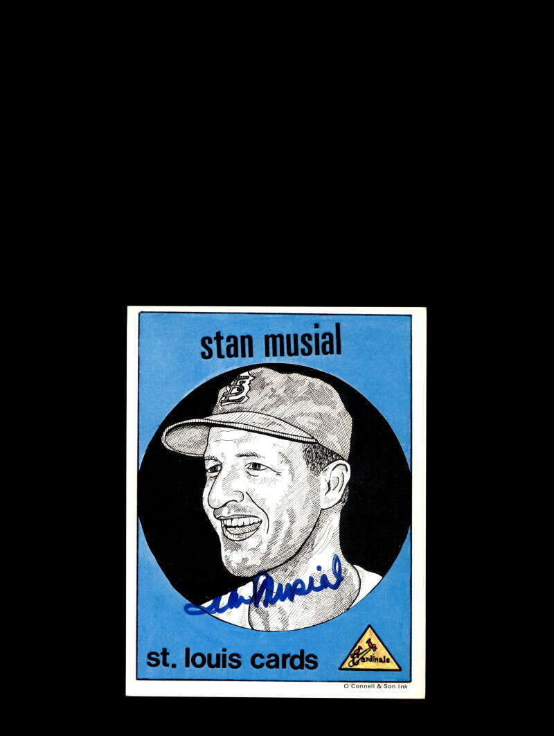 Stan Musial PSA DNA Coa Signed 5x7 1983 O'Connell Son Ink Autograph