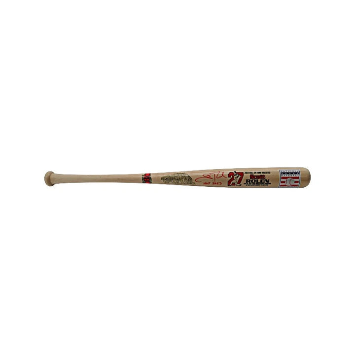 Scott Rolen St. Louis Cardinals Autographed and Inscribed HOF 2023 Cooperstown Ash Bat with Career Stats and HOF Color Logo (CX Auth)