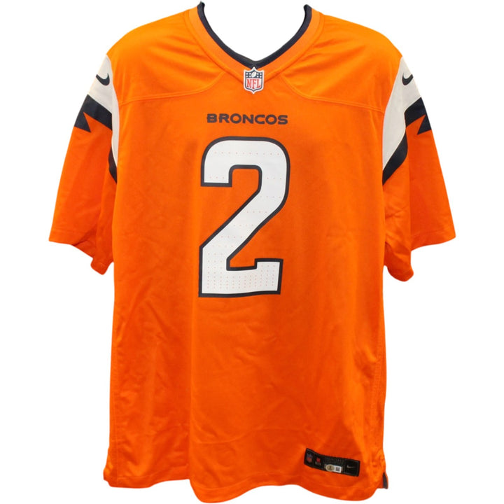 Patrick Surtain Autographed Denver Broncos Orange Nike XL Jersey Beckett 56423