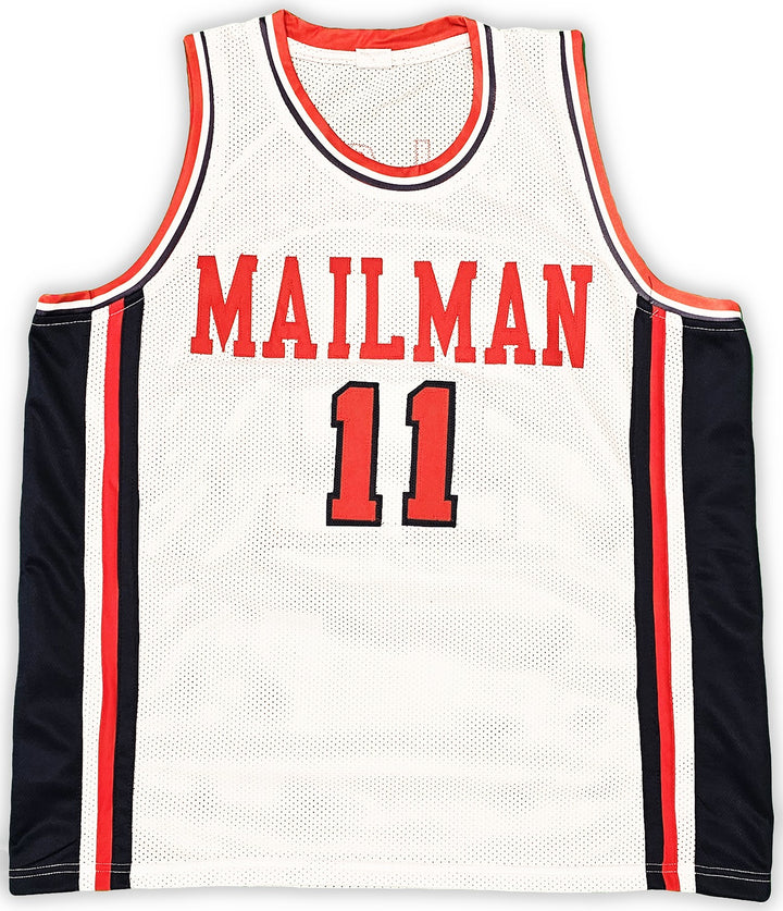 Team USA Karl Malone Autographed Signed White Jersey JSA