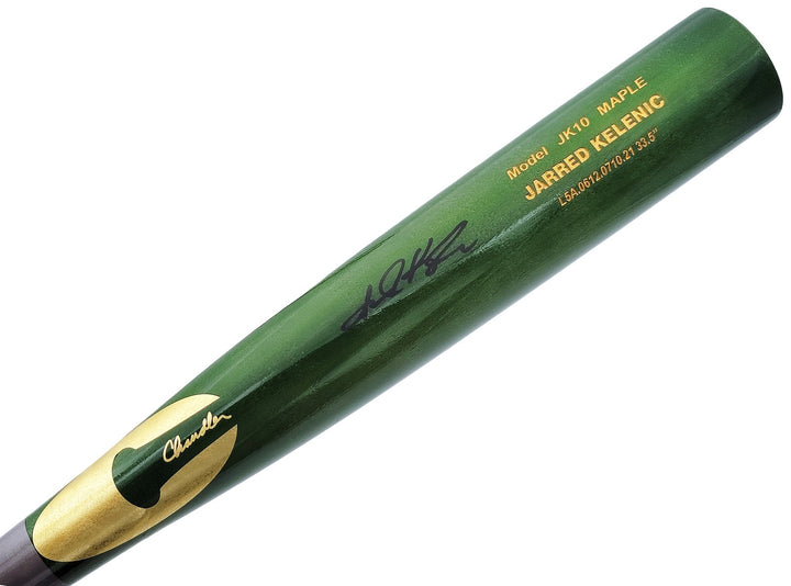 Jarred Kelenic Auto Signed Green Chandler Game Model Bat Atlanta Braves Beckett