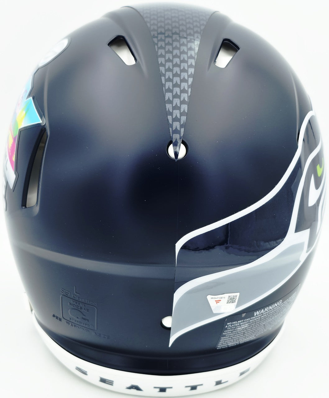 Jaxon Smith-Njigba Auto Seahawks Blue SB LX Champions Logo Full Sz Speed Helmet