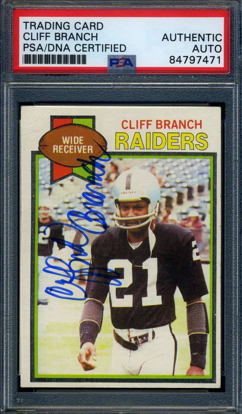 Cliff Branch PSA DNA Signed 1979 Topps Autograph
