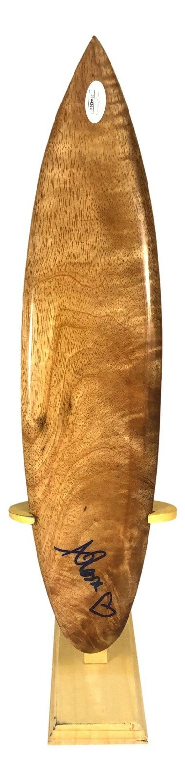 Alessa Quizon Hand Signed Wooden Mini Surf Board W/Stand   JSA COA Autographed