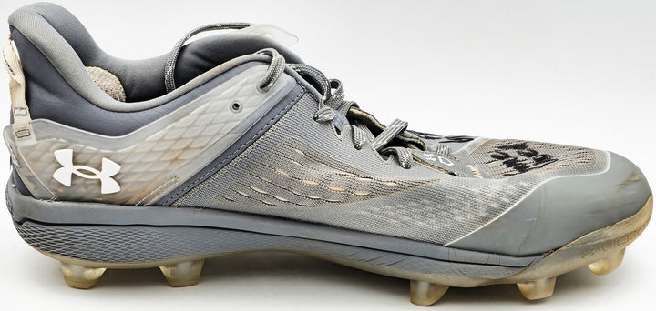 Gunnar Henderson Auto Grey Under Armour Yard MT Game Used Rookie Cleats Orioles