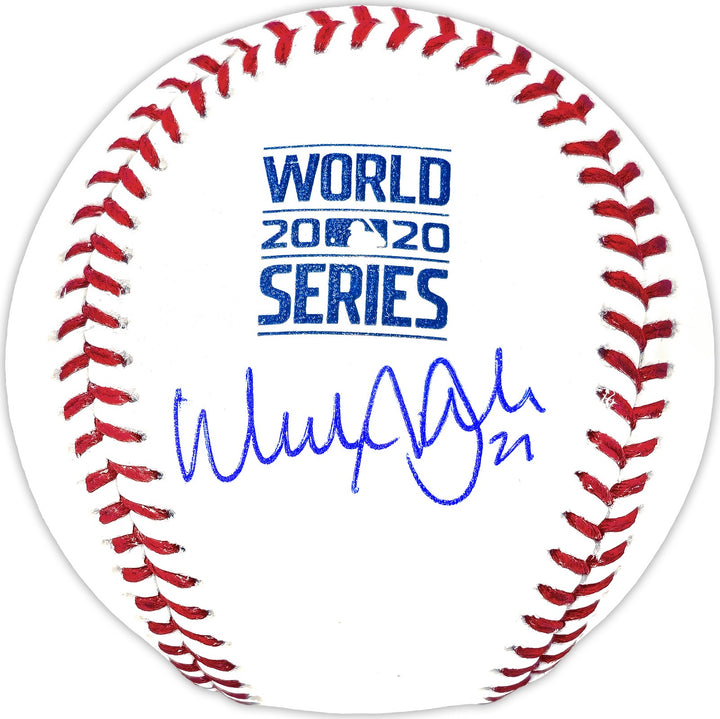 Walker Buehler Signed Official 2020 WS Baseball Los Angeles Dodgers Beckett QR