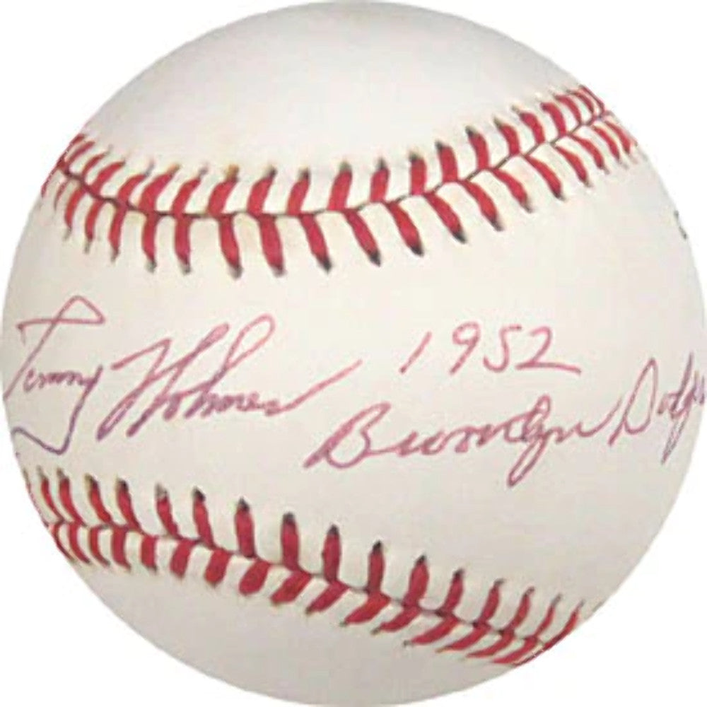 Tommy Holmes 1952 Brooklyn Dodgers Autographed National League Baseball