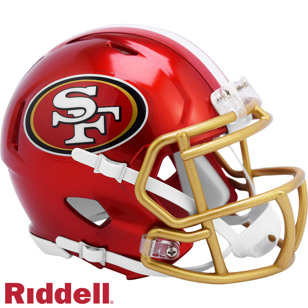 San Francisco 49ers Flash Speed Mini Helmet Riddell New In Box 30736