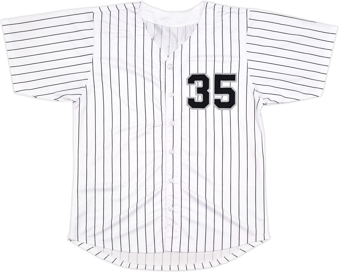 Chicago White Sox Frank Thomas Signed White Pinstripe Jersey Beckett Wit