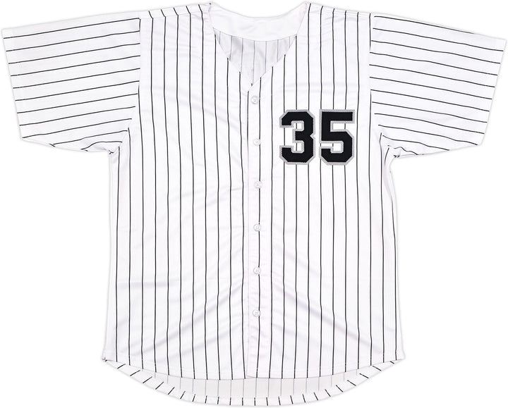 Chicago White Sox Frank Thomas Signed White Pinstripe Jersey Beckett Wit