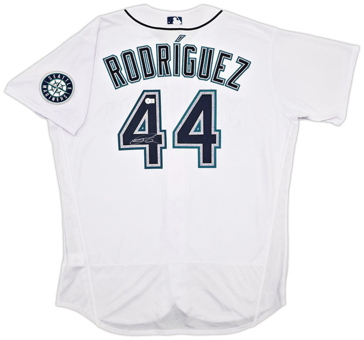 Mariners Julio Rodriguez Auto White Nike Authentic Collection Jersey 52 Beckett