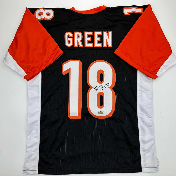 Facsimile Autographed A.J. AJ Green Cincinnati Black Reprint Jersey Size Mens XL