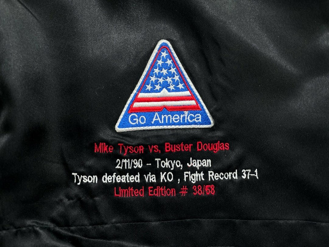 Mike Tyson Signed Inscribed Trunks vs. Buster Douglas  #D/58 JSA COA "Tyson Vs."