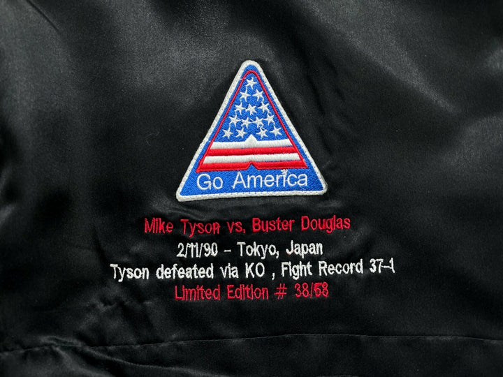 Mike Tyson Signed Inscribed Trunks vs. Buster Douglas  #D/58 JSA COA "Tyson Vs."