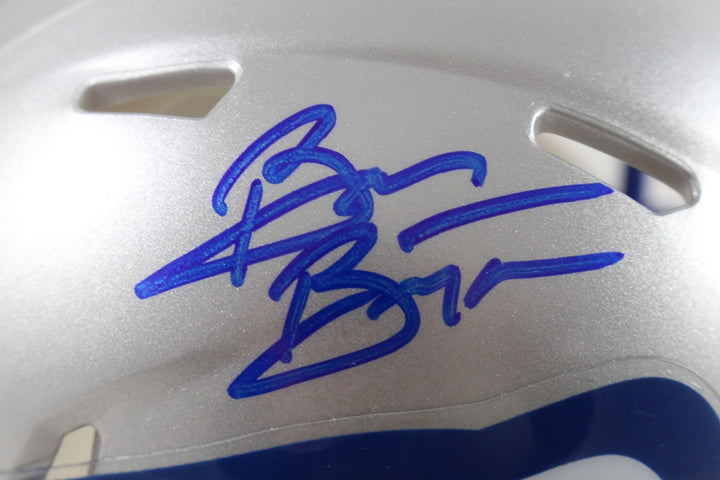 Brian Bosworth Autographed Seattle Seahawks TB Mini Helmet Beckett Witness 54735