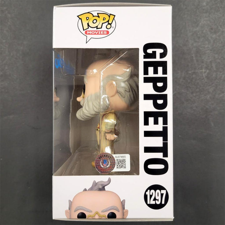 Guillermo Del Toro signed Pinocchio Geppetto Funko Pop! ~ Beckett BAS Holo