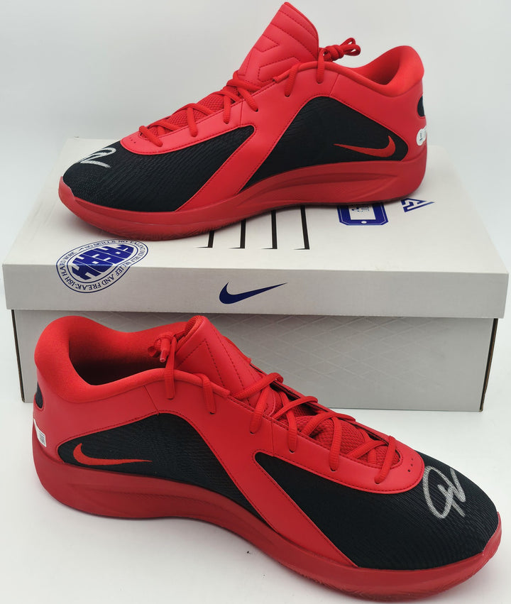 Giannis Signed 2019 PE Promo Nike Zoom Freak 1 Shoes Size 17 BAS Witness