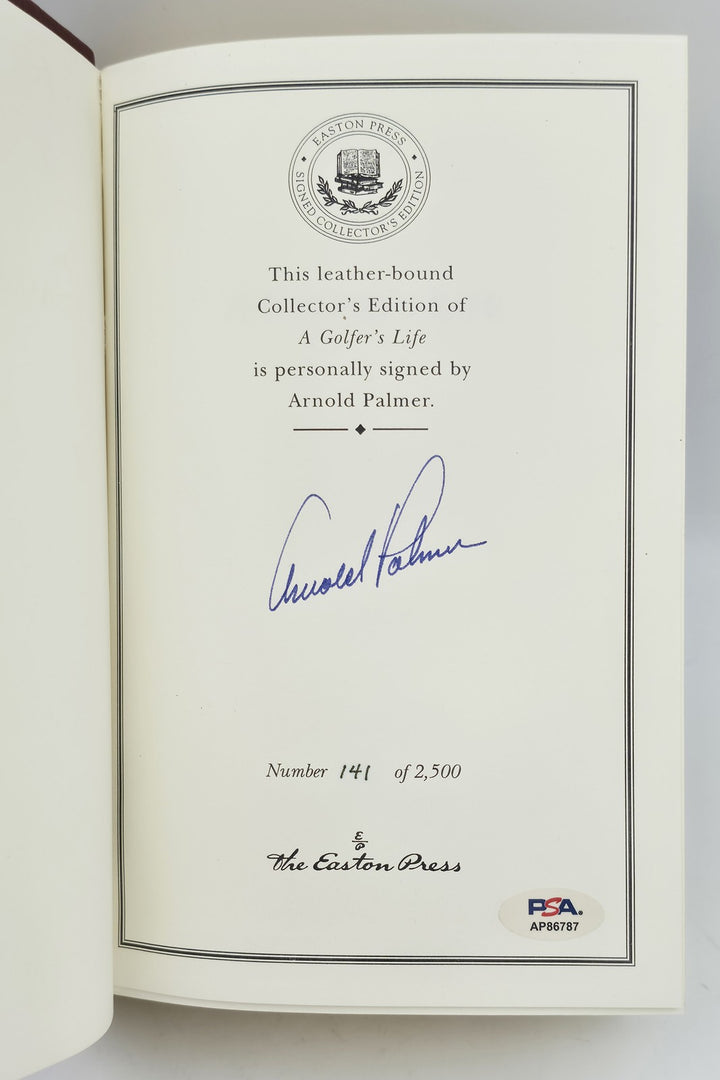 Arnold Palmer Signed Easton Press A Golfer's Life Book #141/2500 PSA/DNA