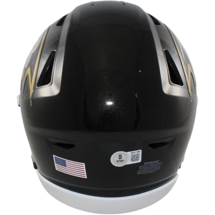 Ray Lewis Autographed Baltimore Ravens Mid-Size Midi Helmet Beckett W 55632