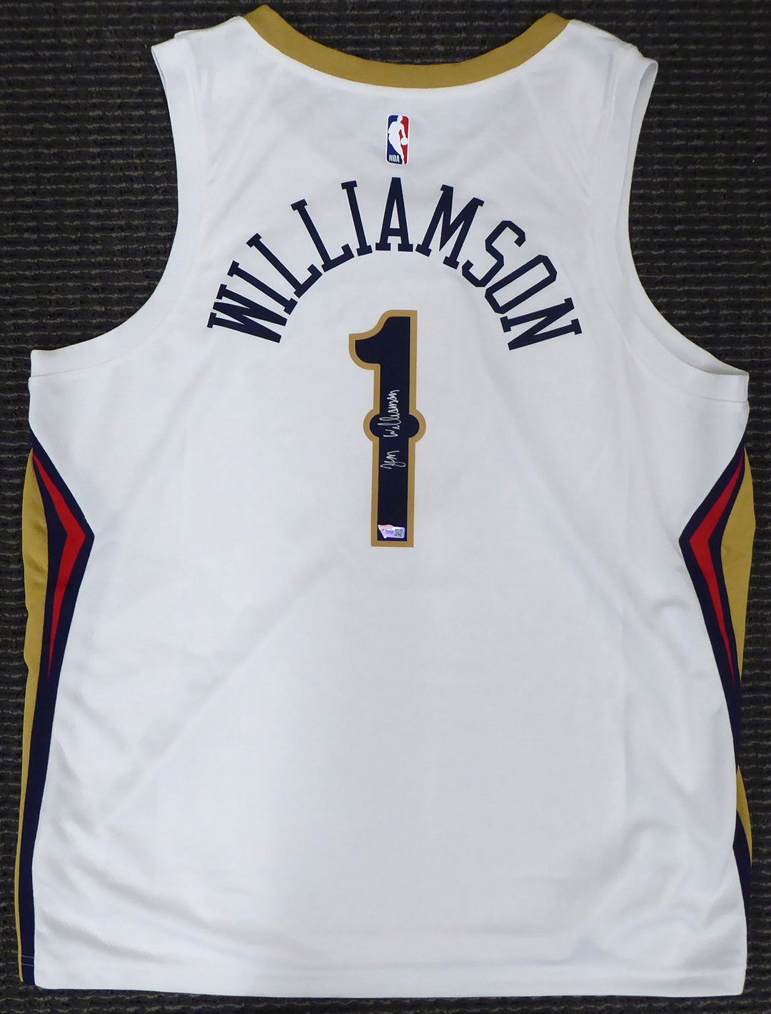 Pelicans Zion Williamson Auto Authentic White Nike Jersey Size 56 Fanatics Holo