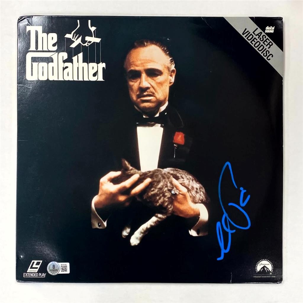 Al Pacino signed The Godfather LaserDisc Cover autograph ~ Beckett BAS