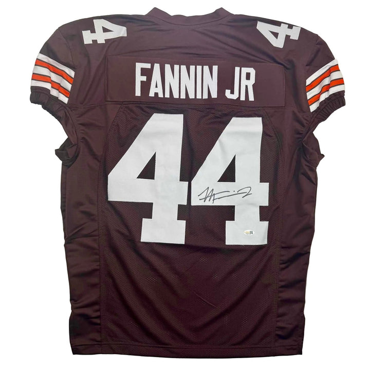 Autographed/Signed Harold Fannin Jr. Cleveland Brown Jersey JSA COA