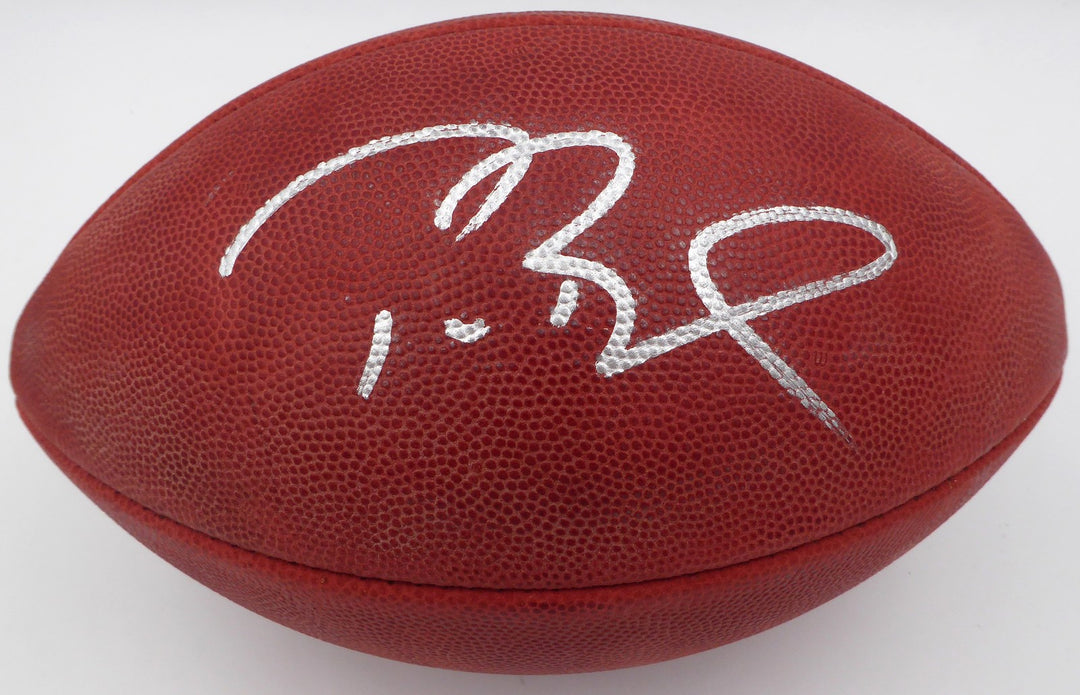 Tom Brady Signed NFL Leather Football Patriots Fanatics Holo #AA0104248