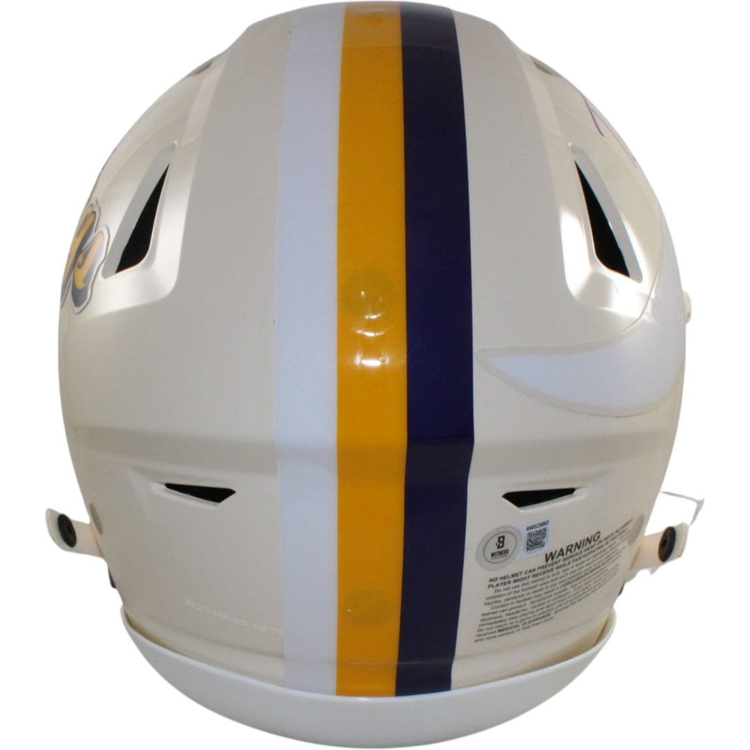 Randy Moss Autographed Minnesota Vikings SpeedFlex Retro Helmet Beckett 56290
