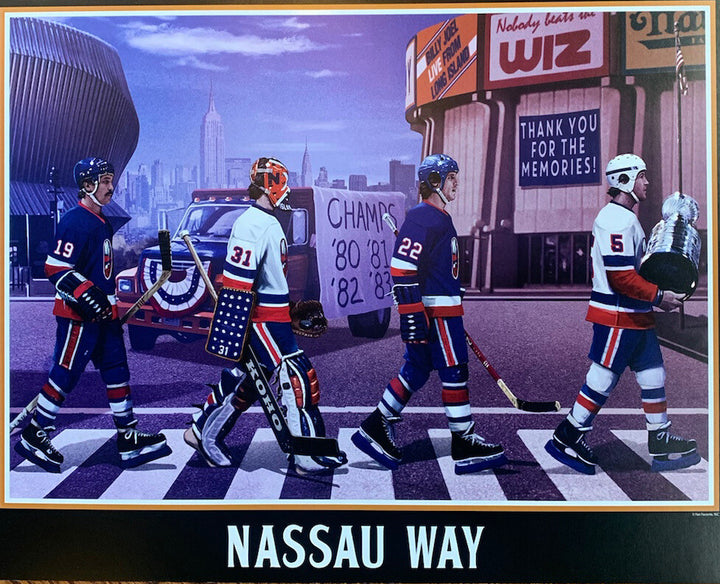 NY Islanders Nassau Coliseum Stanley Cup Litho Photo Framed Trottier Mike Bossy