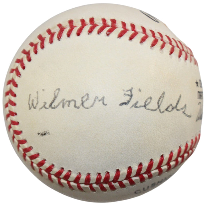 Double Duty Radclif Wilmer Fields +Johnson Signed Negro League NL Ball JSA 55948