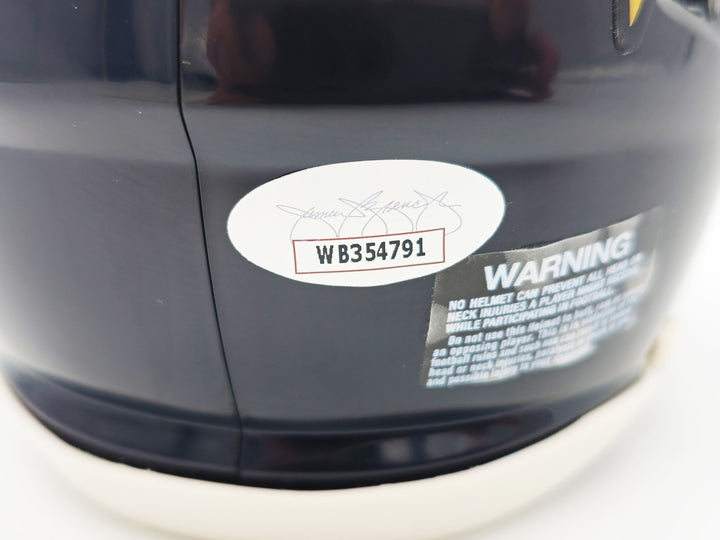 Justin Tucker Autographed Signed Baltimore Ravens Black Speed Mini Helmet JSA