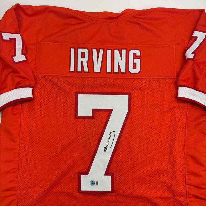 Autographed/Signed Bucky Irving Tampa Bay Creamsicle Retro Jersey BAS COA
