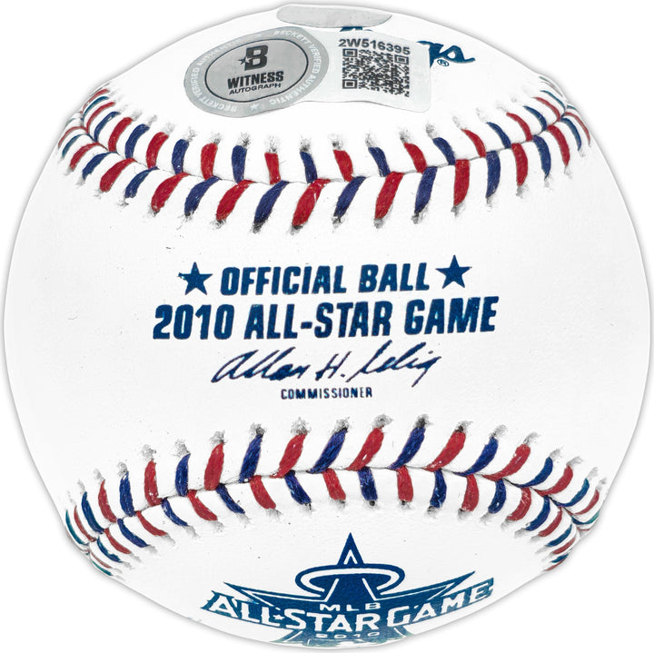Ichiro Suzuki Signed 2010 ASG Logo MLB Game Baseball Mariners IS Holo